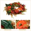 Fleurs décoratives roses Garland Wreath Scene Layout Décorations décorations Artificiel Fall Eucalyptus Plastique Feuille de porte d'entrée