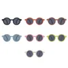 Sunglasses Foldable Kids Sunglasses Girls Boy Children Sun Glasses Round Street Beat Eyeglasses Cute Baby Shades Eyewears 240416