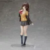 Action Toy Figures 26 cm Figura anime Ogiwara Sayu radersi la barba e raccogliere la scolaretta uniforme da seduta Modello Ornamenti della collezione Toys Regalo Y240415