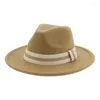 Boinas sombreros para mujeres hombres Fedoras Band sólida Panamá Top Hist Winter Wedding Wedding Jazz Cap Pamelas y Tocados para Bodas