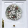 Decoratieve bloemen indoor kerstkrans feestelijke vakantie kransen glinsterende letter bord bloem bol dennen kegel decoraties voor binnen/buiten