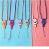 Celas do telefone celular encanta de câmera móvel colo de colapso destacável com cinta de identificação multifuncional do suporte para anel do anel de chave DIY para i qylrzc9625250