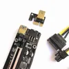 VER009 USB 3.0 PCI-E Riser Ver 009s Express 1x 4x 8x 16x Extender Riser Adapter Card SATA 15Pin till 6 Pin Power Cable