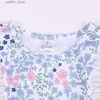 Rompers 2023 New Born Bubble Romper Babi Girls Clothes Bluey Floral Bodysuit Strips Outfit Hylsa One Piece Bebe Shorts 0-3T Jumpsuit L410