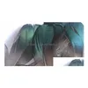 Feathers Wholesale Diy Craft Green Copper Chicken Verdigris Natural Pro Cleaning Jewelry Bag Necklace Headband 47Cm Drop Delivery Of Dhutp