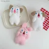 Plush Keychains schattig klein pluche speelgoed schreeuwende hondenstudententas sleutelhanger mini poppen sleutelring klein geschenk y240415