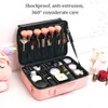 Vattentät PU Makeup Case Stora resor Undergars Lagring Organisera Box Cosmetics Bag 240416