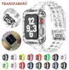 Transparent Silicone Sport Bracelet for Apple Watch 44mm 42mm 40mm 38mm Caseband for IWatch Series SE 6 5 4 3 Watchband4517846