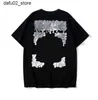 T-shirts masculins Summer Luxurys Mens et femmes Designers T-shirts Offs Vêtements en vrac Tops Man Occasiter Street Graffiti Sweat-shirt Short Sleeve Q240416