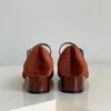 Lässige Schuhe französische Vintage Mary Jane Frauen Frühlings- und Herbstlinie Schnalle Dicker Fersenquadratkopf klein