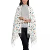 Sciarpe vacanze estive sciarpa a vela costiera nautica calda a scialle morbida con donne nappe grandi designer autunnali Foulard