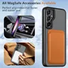 Shockproof Matte Clear Magnetic Case, Heavy Duty Magsafe Wireless Charging Kickstand Phone Cover for Samsung Galaxy S24 Ultra S23 FE S22 Plus