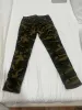 Herren Jeans Italienischer Stil Männer Jeans Armee Green Camouflage Patchwork Casual Hosen Slim Fit Brand Streetwear Stretch Biker