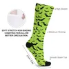 Chaussettes de femmes noires imprimer l'automne halloween bassages gothiques drôles filles qualité qualité de sport extérieur personnalisé anti-sueur