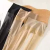 JW1i Chaussettes sexy bases de chouchouses sans couture Été ultra-mince mate soyeuse haute taille collants