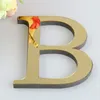 Figurines décoratives 10 / 15cm Lettres anglaises Miroir acrylique 3D Stickers muraux bricolages Home Decor Lettre personnalisation Alphabet pour nom mariage