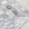 Douchegordijnen waterdicht badgordijn plastic pvc transparante heldere badkamer anti -meeldauw doorschijnen met haken