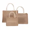 jute tote tassen voor vrouwen jute winkeltas causale grote tas handtas luxe ontwerper schoudertas dames topgreep cadeaubas 416s#