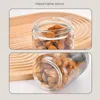 Opslagflessen Glas Voedselcontainers 4 stks Lekbestendige Jar Set Good Sealing Safe Safe Food-Grade Jars Canisters