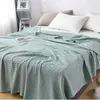 Blankets Waffle Towel Blanket Pure Cotton Skin-friendly And Breathable Single Office Lunch Break Summer Knitted Thread