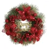 Kwiaty dekoracyjne Wewnętrzne świąteczne wieniec świąteczne świąteczne wieńce błyszczące litera