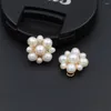 Pendant Necklaces 10pcs Gold Plated Wired Natural White Freshwater Pearls Flower Clusters Connectors Women Statement Jewelry Accessories