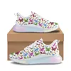 Sapatos casuais instantarts colorida borboleta flores damas modernas almofada de ar aumentando o tênis zapatos zapatos