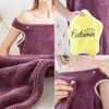 Serviette 1pcs épaissis les serviettes de bain aux femmes en toison corallienne