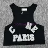 Tanks pour femmes Camis Femme Knits Tee Designer Broiderie Sport Tirater Top Breathable Gest Tops femme Diesel Top L49