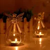 Candele 2024 Creative Angel Glass Hanging Tea Lampad Family Room Famiglia Regali decorativi Cangoli per amici