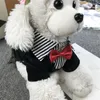 Dog Apparel Suits Tuxedo British Style Puppy Spring/Summer Bow Coat Cosplay Costume Kitten Clothes Smoking Perro Honden Kleding