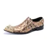 Chaussures habillées à la main pour les hommes en acier à la main en acier glisser en cuir authentique de haute qualité pour la grande taille 47