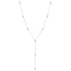 Kettingen 2024 Star Tassel Long Necklace Dames S925 Pure Silver Accessories Small en veelzijdig minimalistisch ontwerp