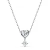 Designer swarovskis bijoux shi jia 1 1 modèle original coeur torsadé collier diamant rond