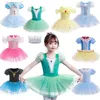 Abiti da ragazza Christmas Girls Lace Flower Princess Ballet Dress Hall Abito da ballo Cosplay Cosplay Stage Performance Party Pratica costumi