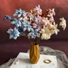 Dekorative Blumen 5 Kopf Künstliche Orchideen Hochzeitshalle Pfingstrose Deckenblumenarrangement Home Wohnzimmer gefälschte Dekor -Pographie Requisiten