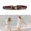 Belts Turquoises Buckle Hat Belt For Cowboy Hat/Weaving Hand Weaving Decorative Band Adult Teens