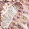 Tigena ästhetischer Blumendruck Baumwolle Langer Rock für Frauen Sommer Korean lässig süße eine Linie hohe Taille Maxi Frau 240416