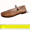 Chaussures décontractées koznoy 2cm ethnique couture en cuir authentique en cuir à la main