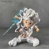 Action Toy Figures 16cm Anime One Piece Figures Sun God Nika Luffy Gear 5 Action Figures Statue Monkey D. Luffy PVC Model Toys Car Ornament Gifts Y240415