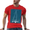 T-shirt da uomo a vela da uomo maschile maschile da maschi da maschi divertenti