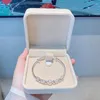 Bangle Korean Fashion 925 Серебряные Серебряные Счастливые Бусы браслеты для женщин браслеты