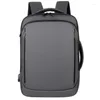 Plecak AIWITHPM 15,6 -calowy laptopa męska podróż notebook biznesowy Mochila Waterproof Back Pack USB Torda ładowania