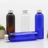 Förvaringsflaskor 200 st 150 ml Klar påfyllningsbar flaska med aluminiumkapsel 5 oz plastrengöringsmjölk tom burk