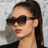 Lunettes de soleil Designer de la marque Fashion Lunettes de soleil Femmes Vintage Cat Eye Sun Glasses Luxury Shades Overs Dimeglass pour Femme Gafas de Sol Y240416