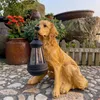 Solar Simulering Animal Light Outdoor Waterproof Harts Dog Statyes LED Night Lights For Pathway Yard Garden Wildlife Decoration 240410