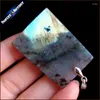 Colliers de pendentif de haute qualité Big de qualité bleu naturel Flash Labradorite Perles de pierre Pendants Collier Bijoux en gros pour les bijoux masculins SS564