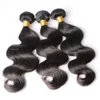 Mink Brésilien Vierge droite tisse 100 g / pc 3pcs / lot Double trétages Natural Noir Couleur Human Remy Hair Extensions