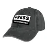 Beretti Press Pographer Id Cowboy Hat Hat Gentleman Cap anime Mens Caps Women's