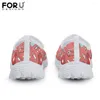 Casual Shoes FORUDESIGNS Cartoon Pattern Women Slip On Sneakers Ladies Summer Flats Footwear Super Light Loafers Shoe